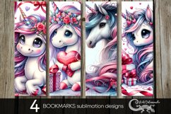 Valentine animals | Love bookmarks sublimation design PL2 Product Image 1
