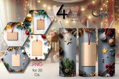 Christmas flatlay | 4 xmas Sublimation Tumbler designs P2 Product Image 1