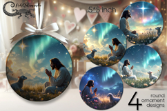 Christian Faith | round ornaments sublimation PL2 Product Image 1