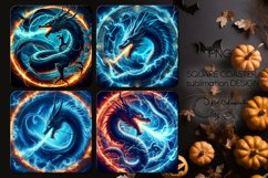Chinese dragon | 4 square coaster sublimation designs2 Product Image 1