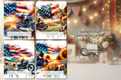 Motorcycle patriot | Bike Money Card Sublimation designs P2 Product Image 1