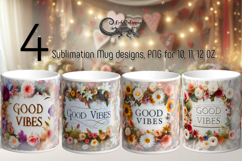 Motivating inscriptions 3 | 4 Sublimation Mug designs PLUS2 Product Image 1