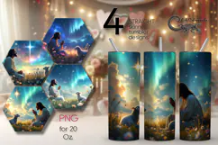 Faith | Christian Skinny tumbler sublimation design PLUS2 Product Image 1