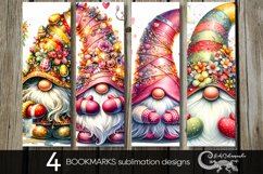 Easter gnome | 4 spring bookmarks sublimation designs PL2 Product Image 1