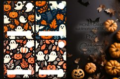 Halloween pattern | 4 Money Card Sublimation designs2 Product Image 1