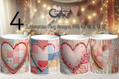 Candy patchwork | 4 retro Sublimation Mug designs P2 Product Image 1