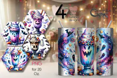 Funny Halloween character | Skinny tumbler sublimation P2 Product Image 1