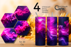 Abstract purple back | 4 Straight Skinny Tumbler designs PL2 Product Image 1