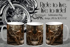 Ghost riders, bike | motorcycle mug sublimation design PLUS Product Image 1