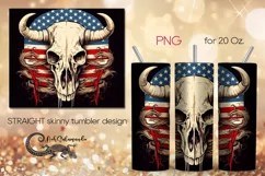 Cow Skulls | Straight Skinny tumbler sublimation design PL2 Product Image 1