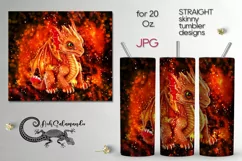 Baby dragon | Kids New year Sublimation tumbler design PLUS2 Product Image 1