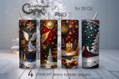 Christmas quiling | 4 Skinny Tumbler Sublimation designs2 Product Image 1