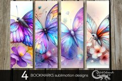 Watercolor butterfly | bookmarks sublimation design PLUS Product Image 1