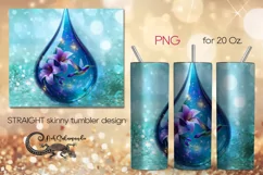 Hummingbird | Fantasy skinny tumbler Sublimation design PL2 Product Image 1
