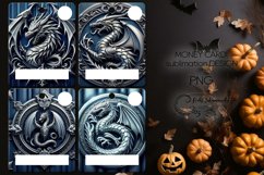 Metallic dragon | masculine Money Card Sublimation designs Product Image 1