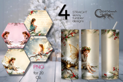 Vintage Christmas | 4 xmas Sublimation Tumbler Designs P2 Product Image 1