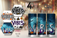 Funny Halloween | 4 Skinny tumbler sublimation designs P2 Product Image 1