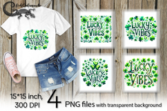 St. Patrick's day vibes | 4 PNG Sublimation designs P2 Product Image 1