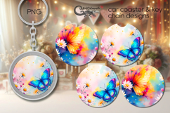 Fairy Butterfly | fantasy car coaster &amp; key chain design PL2 Product Image 1