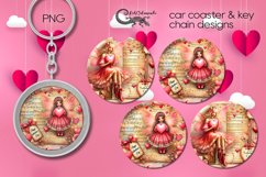 Valentine fairy | love car coaster &amp; key chain designs P2 Product Image 1