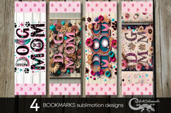 Dogs mom | 4 cartoon bookmarks sublimation designs PL2 Product Image 1