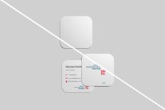 Top View Square Business Card Mockup Product Image 2