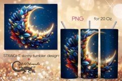 Moon flowers | Magic Skinny tumbler sublimation design PLUS2 Product Image 1
