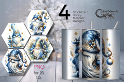 Christmas gnomes | Watercolor xmas tumbler sublimation P2 Product Image 1