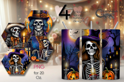 Halloween character | spooky Skinny tumbler sublimation PL2 Product Image 1