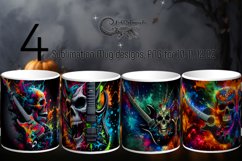 Music &amp; Skulls | 4 Halloween Sublimation Mug design PLUS2 Product Image 1