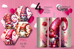 Valentine gnome | 4 love tumbler sublimation designs P Product Image 1