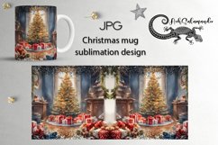 Watercolor Christmas | Xmas Mug sublimation design PLUS2 Product Image 1