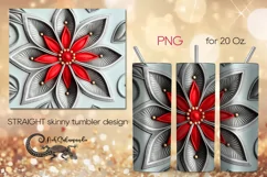 Embroidery | gold skinny tumbler Sublimation design PLUS2 Product Image 1