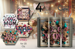 Dogs mom | 4 skinny tumbler Sublimation designs PL2 Product Image 1