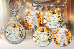 Motivating inscriptions | Car coaster &amp; key chain designs P2 Product Image 1