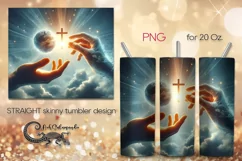 Faith | Christian Skinny tumbler sublimation design PLUS2 Product Image 1