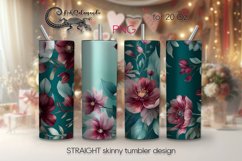 Vintage Flowers | 4 gentle tumbler Sublimation designs 2 Product Image 1