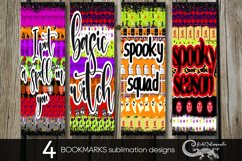 Halloween inscription | 4 bookmarks sublimation designs PL2 Product Image 1