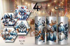 Pumpkin season | fall Skinny Tumbler Sublimation design P2 Product Image 1