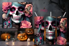 Funny skulls | Halloween Skinny tumbler sublimation PLUS2 Product Image 1