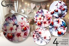 Spring lady bag | round ornaments sublimation PL Product Image 1