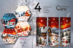 Embroidery Landscape | skinny tumbler Sublimation design P2 Product Image 1