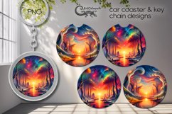 Fantasy | Car coaster &amp; key chain sublimation design PLUS2 Product Image 1