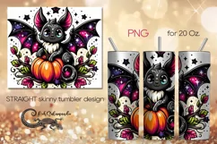 Funny bat | Halloween Skinny tumbler sublimation design PL2 Product Image 1