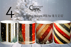 Christmas Milky Way | 4 xmas Sublimation Mug designs, PL2 Product Image 1