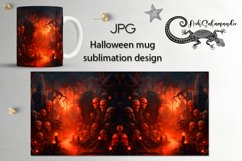 Halloween with lava | gothic Sublimation Mug design, PLUS2 Product Image 1