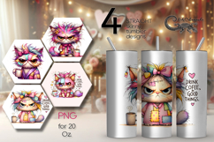 Good morning | 4 skinny tumbler Sublimation designs PL2 Product Image 1