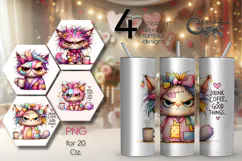 Good morning | 4 skinny tumbler Sublimation designs PL2 Product Image 1