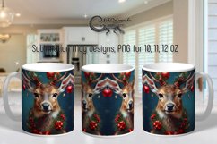 Christmas Deers | Sublimation Mug design PLUS2, PNG Product Image 1