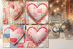 Candy patchwork | 4 square coaster sublimation designs P2 Product Image 1
